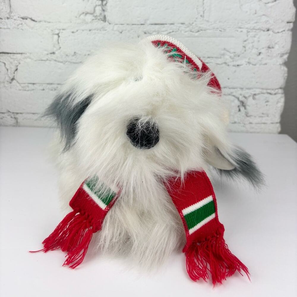 Vintage 80’s Yonkers Yikes Christmas Plush Shaggy Dog